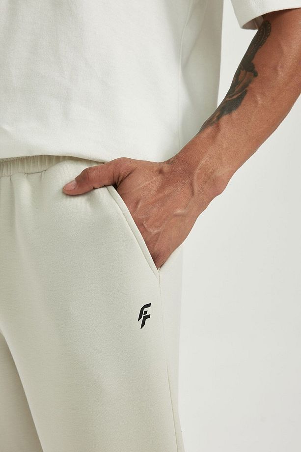 Fit Jogger Eşofman Altı Slim Fit Skuba Dalgıç Kumaş Lastikli Paça Beli Bağcıklı Cepli - 4