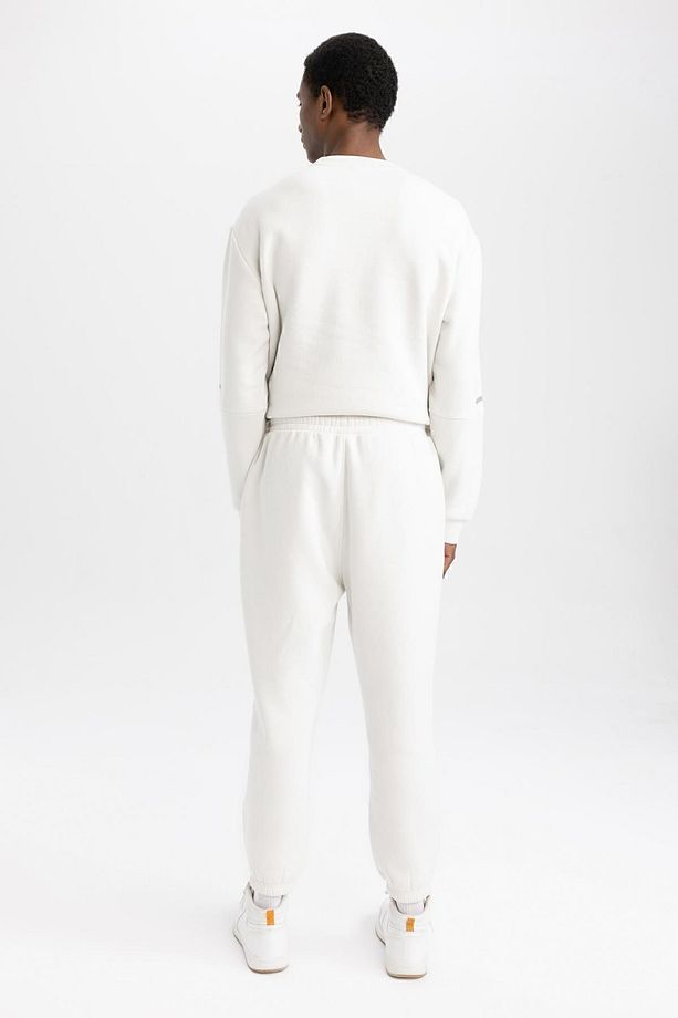 Fit Standart Fit Beli Bağcıklı Lastikli Paça Basic Düz Cepli Jogger Eşofman Altı Y2283az23au - 5