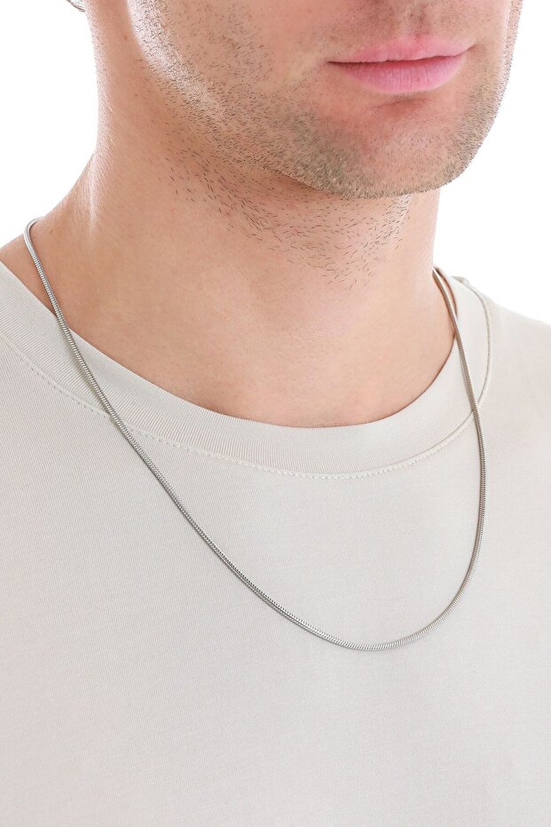 Çelik Zincir Erkek Kolye - 3