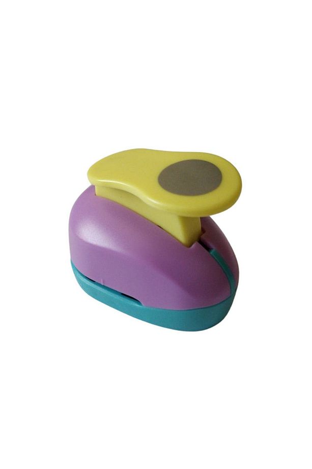 Yuvarlak Kağıt Delgeç - Kart, Dıy Ve El Işi Projeleri Için Delgeç, Karışık Renk-2.54cm-1 Inch,1 Adet - 1