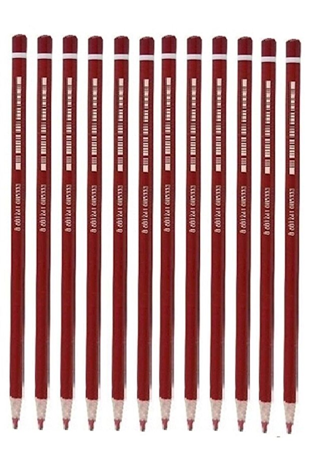 قلم رصاص أحمر أساسي 1 دزينة (12 قطعة) - 1