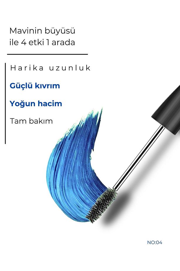 4 In 1 Show Maskara Mavi 7,5 ml - No: 04 - 2