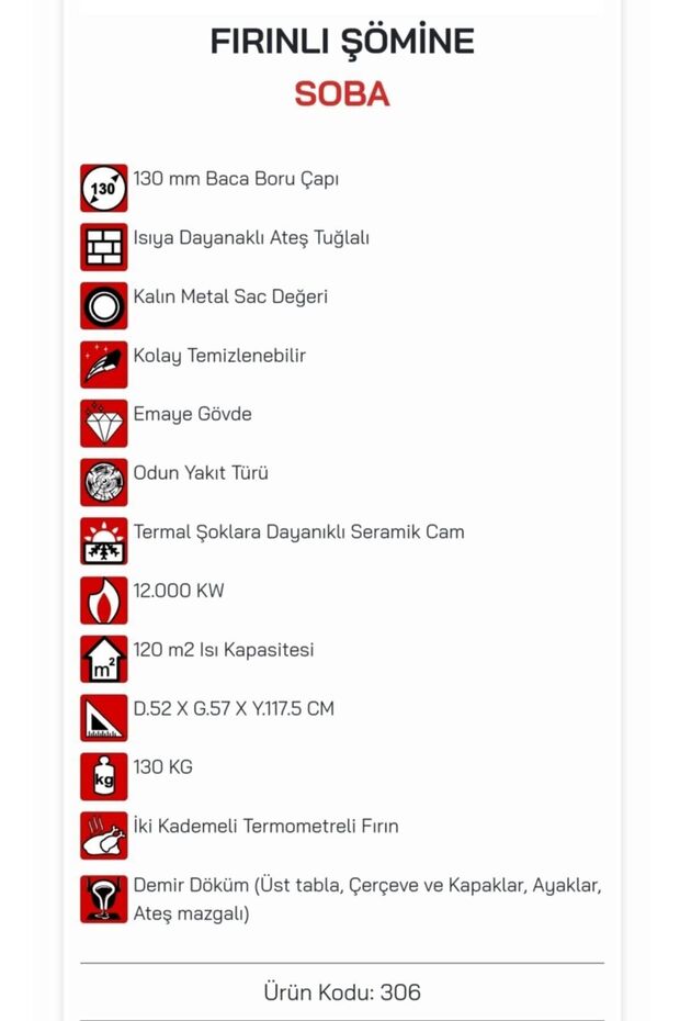 Fırınlı Şömine Soba - 5