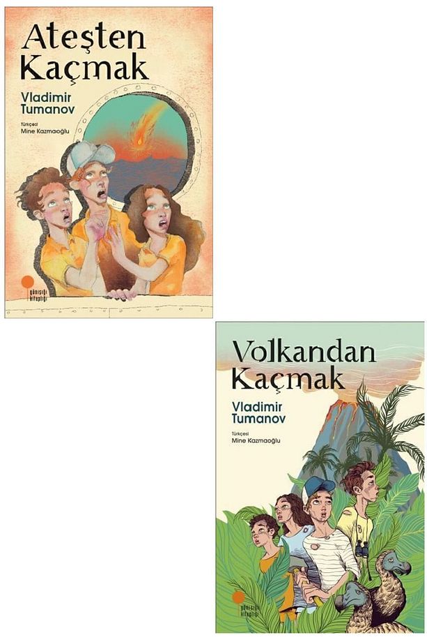 Vladimir Tumanov 2 Kitap Set / Ateşten Kaçmak + Volkandan Kaçmak - 1