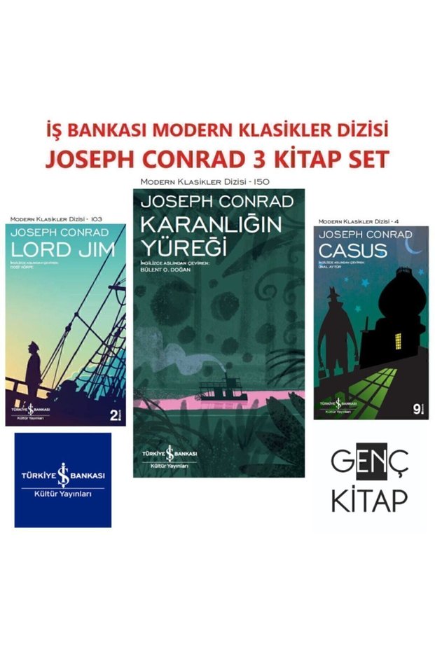 Iş Bankası Joseph Conrad 3 Book Set Modern Klasikler Dizisi Lord Jım-casus-karanlığın Yüreği