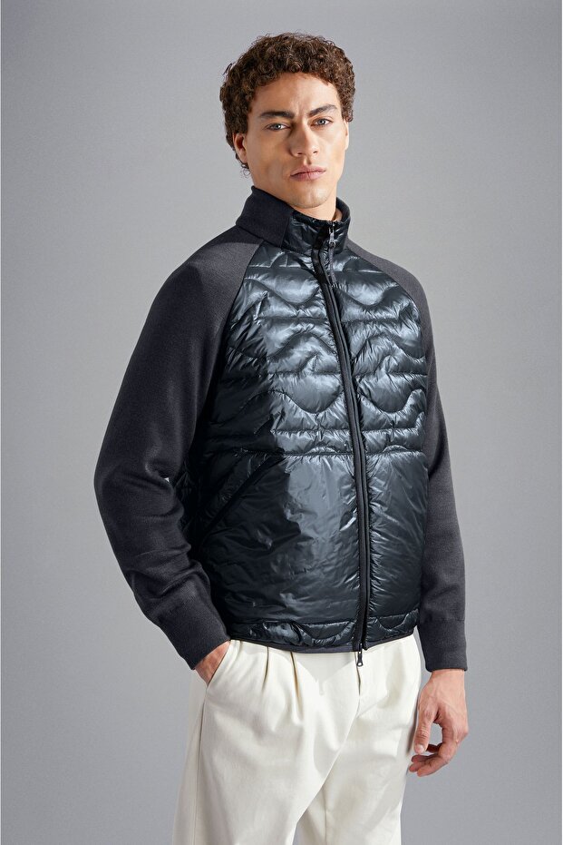 MEN'S ZIPPED PULLOVER C.W. WOOL - 1