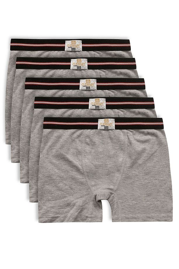 Özkan 0711 5'li Paket Erkek Çocuk %100 Pamuklu Esnek Yumuşak Boxer Şort - 1