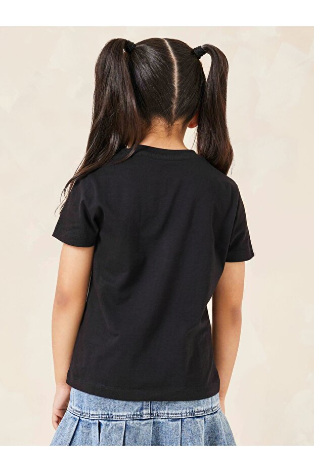 Solid Cotton Round Neck T-Shirt - 4