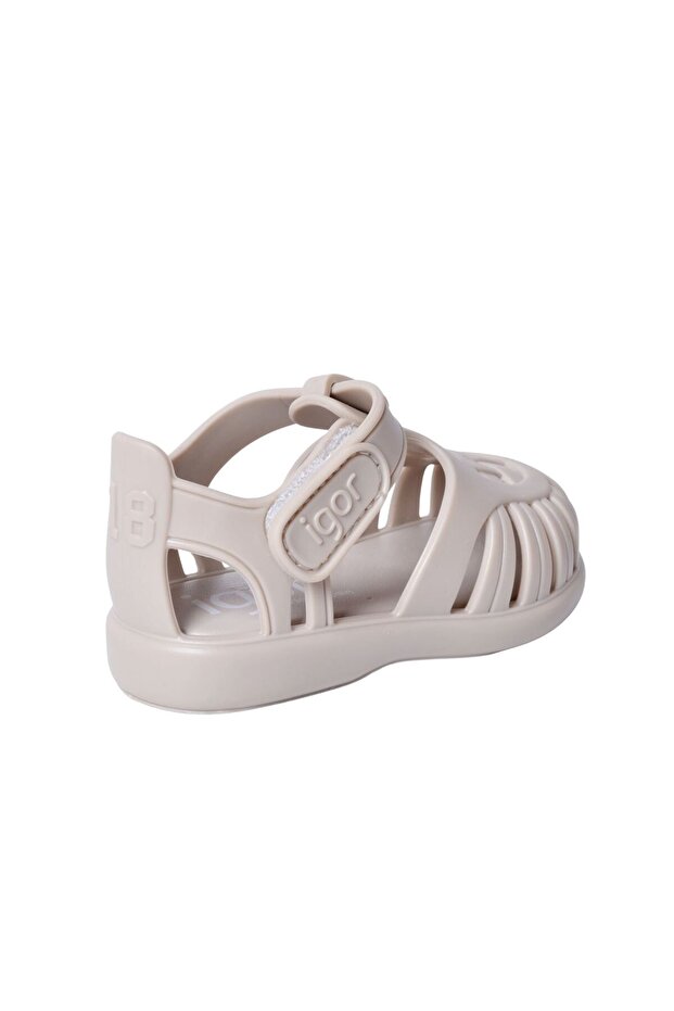 S10271 Tobby Solid Kum Çocuk Sandalet - 4