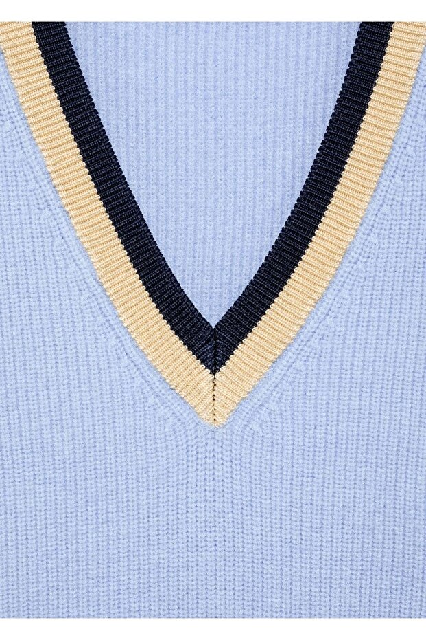 Kontrast V yakalı yelek - 5