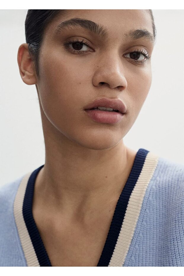 Kontrast V yakalı yelek - 6