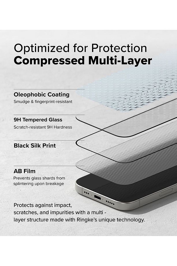 İphone 16 Pro Max Uyumlu Ekran Koruyucu Cam Uygulama Aparatlı Kit Kolay Kurulum Destekli Tam Kaplar - 6