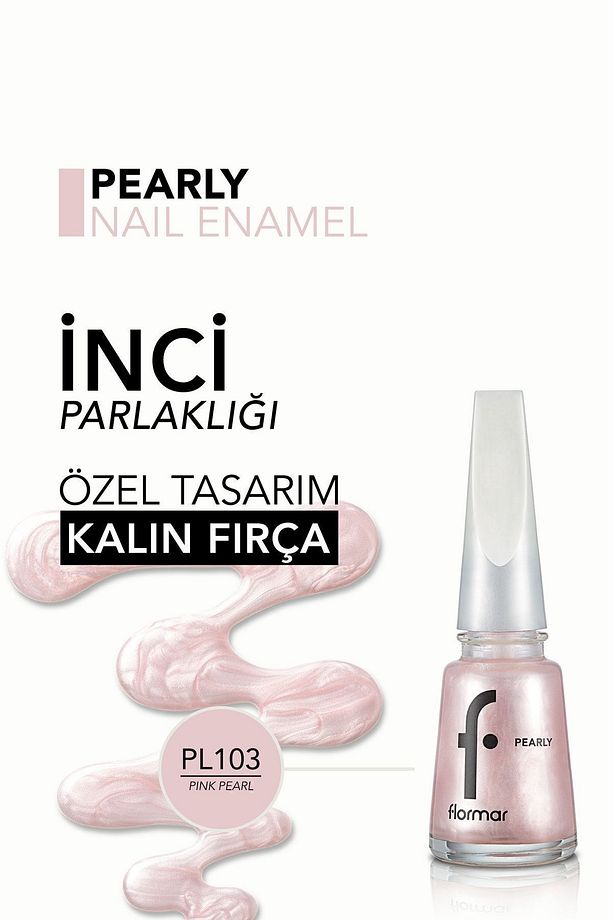 Sedefli Parlak Oje (PEMBE) - Pearly Nail Enamel - Pl103 Pink Pear - 8682536035293 - 5