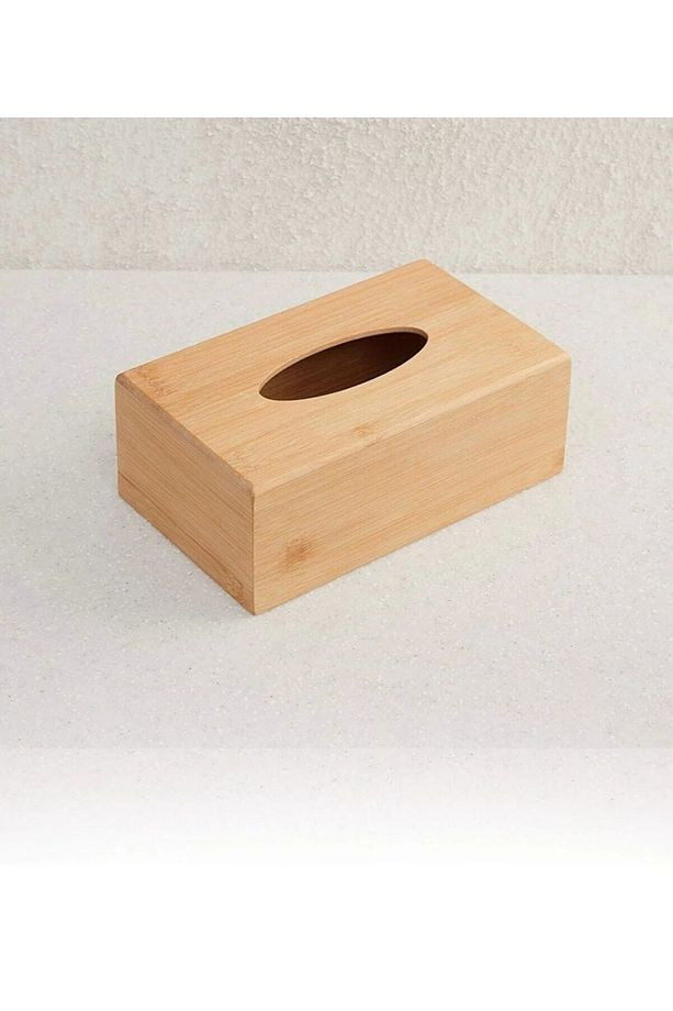 KAĞIT MENDİL KUTUSU BAMBU 22X12X8 CM AHŞAP PEÇETELİK MASA ÜSTÜ PEÇETELİK KALİTELİ - 1