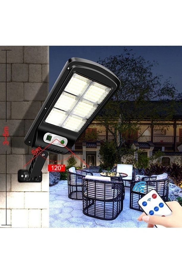 Solar Güneş Enerjili Led Bahçe Aydınlatması 96 Ledli 3 Modlu Hareket Sensörlü Duvar Lambası. - 2