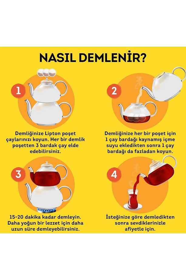 Yellow Label Demlik Poşet Çay 120li - 6