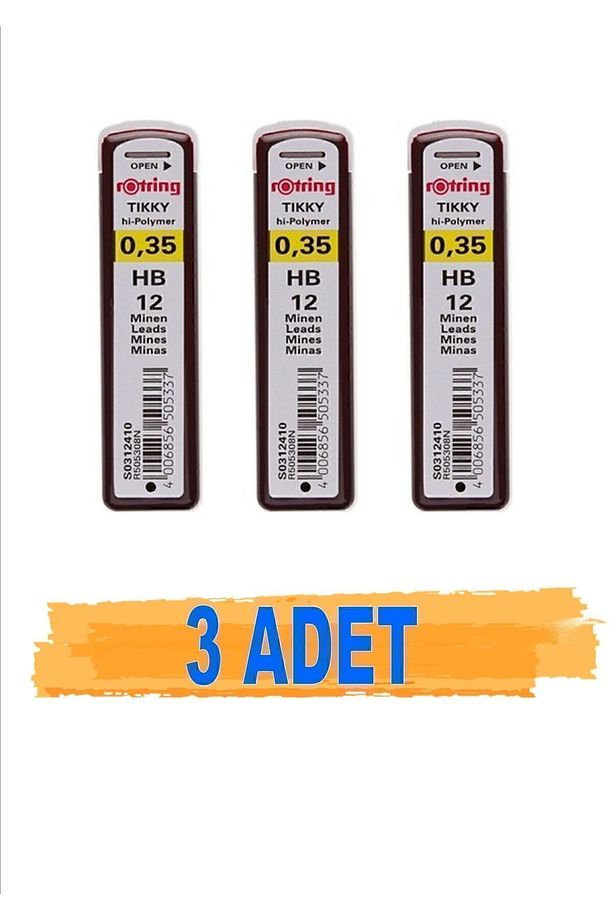 Min 0,35 Mm Hb Versatil Kalem Ucu 3 Adet Hi Polymer Germany - 1