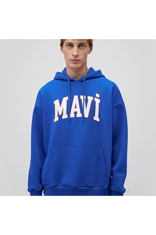 Logo Baskılı Kapüşonlu  Sweatshirt - 2