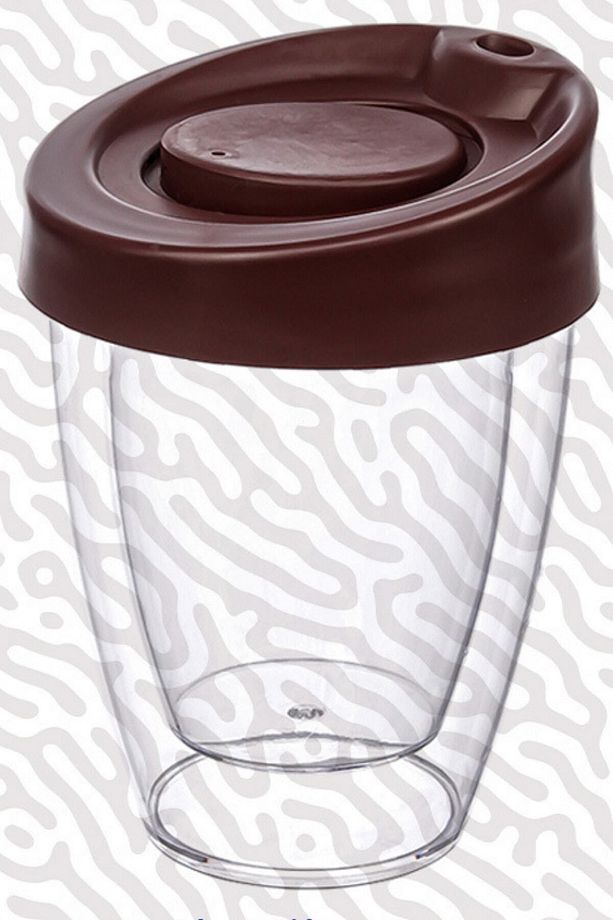 Çift Cidarlı Espresso Lungo Kahve Bardağı Kapaklı El Yakmaz Bardak - 4
