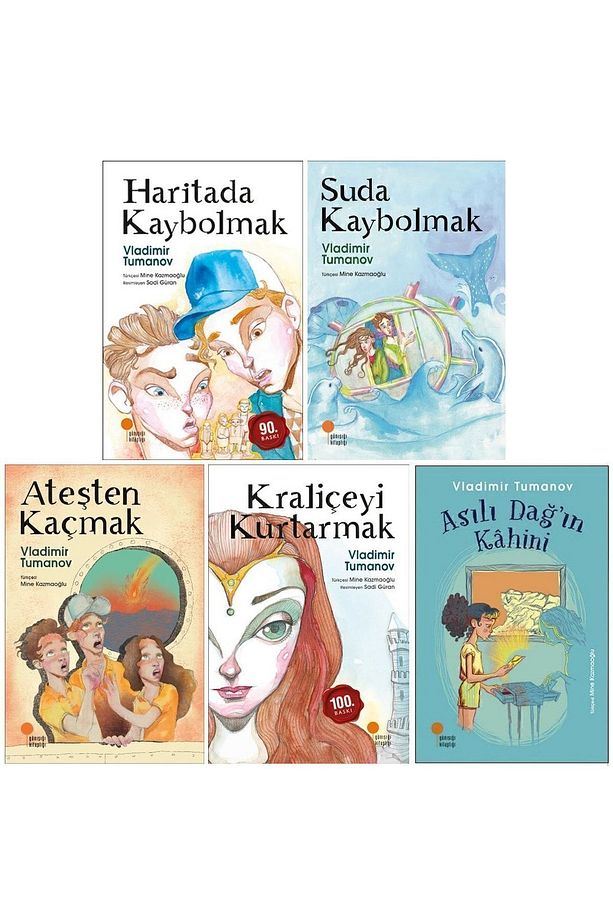 Vladimir Tumanov 5 Kitap Set - Haritada Kaybolmak - Kraliçeyi Kurtarmak - Ateşten Kaçmak - 1