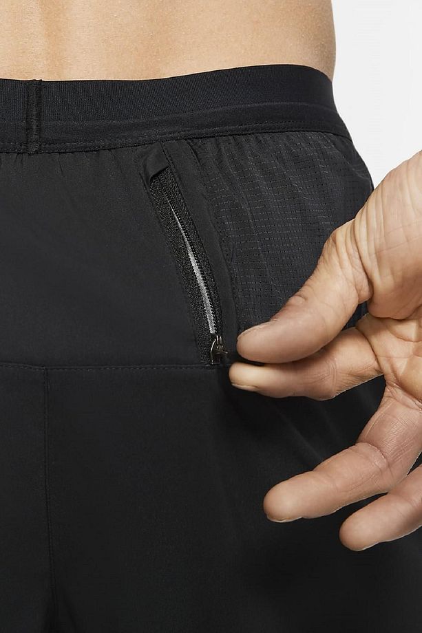 Flex Stride 2in1 Running Shorts Waterproof Cepli Taytlı Siyah Şort Cj - 5