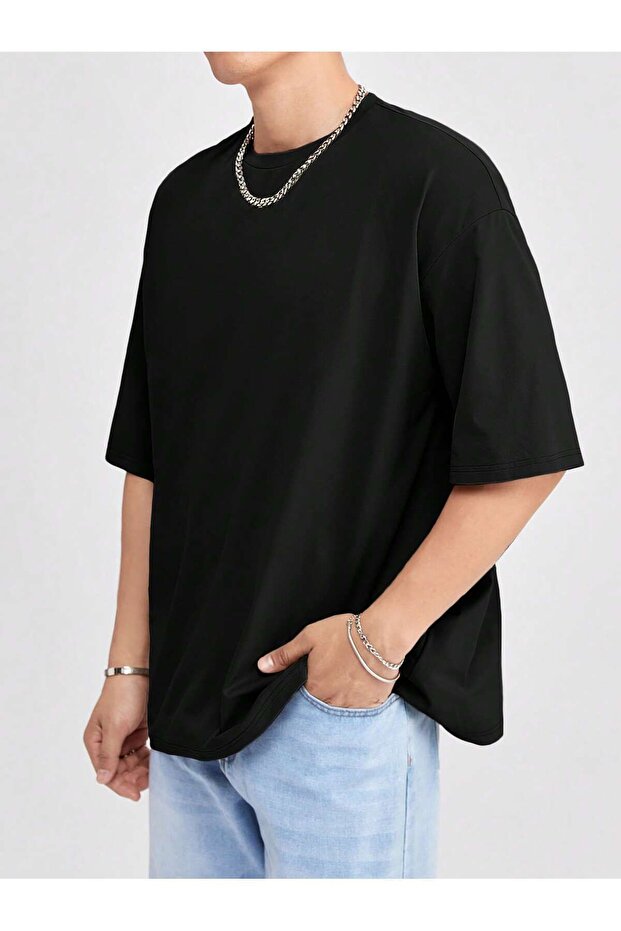 Plus Size Comfortable Unisex T-Shirt - Crew Neck