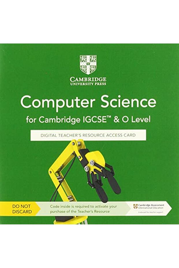 Cambridge Igcse Tm And O Level Computer Science Digital Teachers Resource Access Card - 1