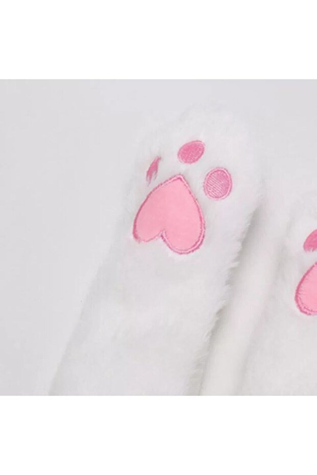 قبعة أرنب قطيفة مع آذان متحركة - 3