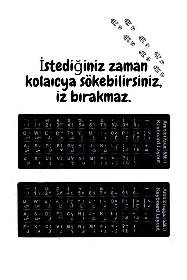 Map01 Arapça Klavye Etiketi-a Kalite/3 Adet/notebook Pc Uyumlu/arapça Klavye Sticker-arapça Klavye - 5