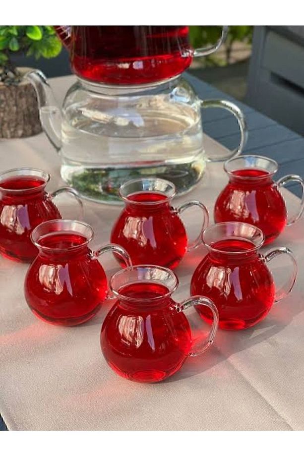 6lı Keyfi Ala Borosilikat Cam Çay Bardağı 185 ml (KEYFİ ALA ÇAY BARDAĞI) - 2