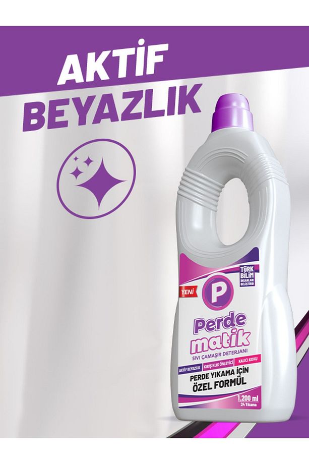 Tül, Dantel Ve Hassas Kumaşlar Için Sıvı Perde Vegan Çamaşır Deterjanı 2adet 1200 ml - 4