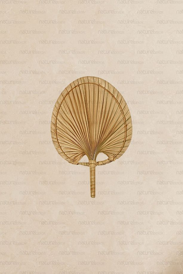 Bohem Palmiye Yaprağı, Japon Yelpazesi 19x28 Cm, Duvar Dekorasyon, Duvar Süsü, Iskandinav, Modern, - 2