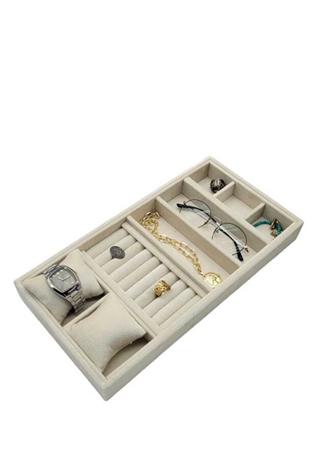 New Local Cream Glasses Necklace Earring Ring Organizer (AYDINDECOR)