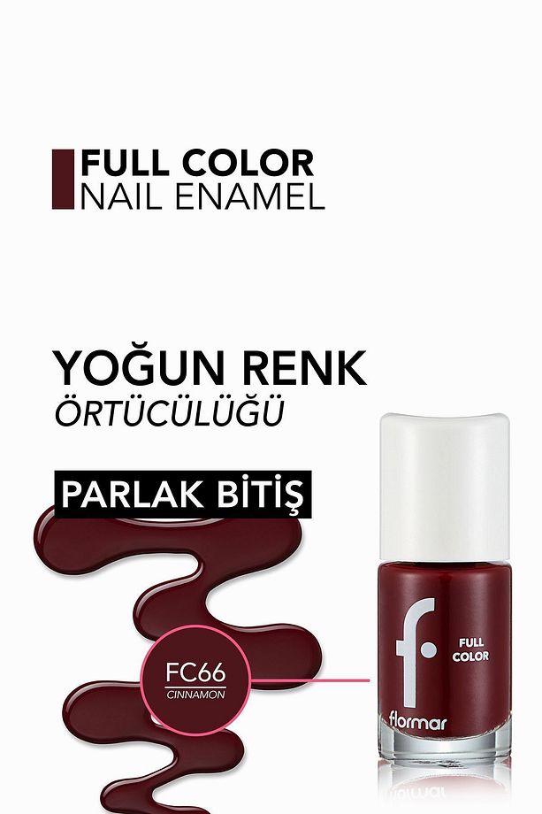 Yoğun Pigmentli Parlak Oje- Full Color Nail Enamel- Fc66 Cınnamon -8690604497652 - 6