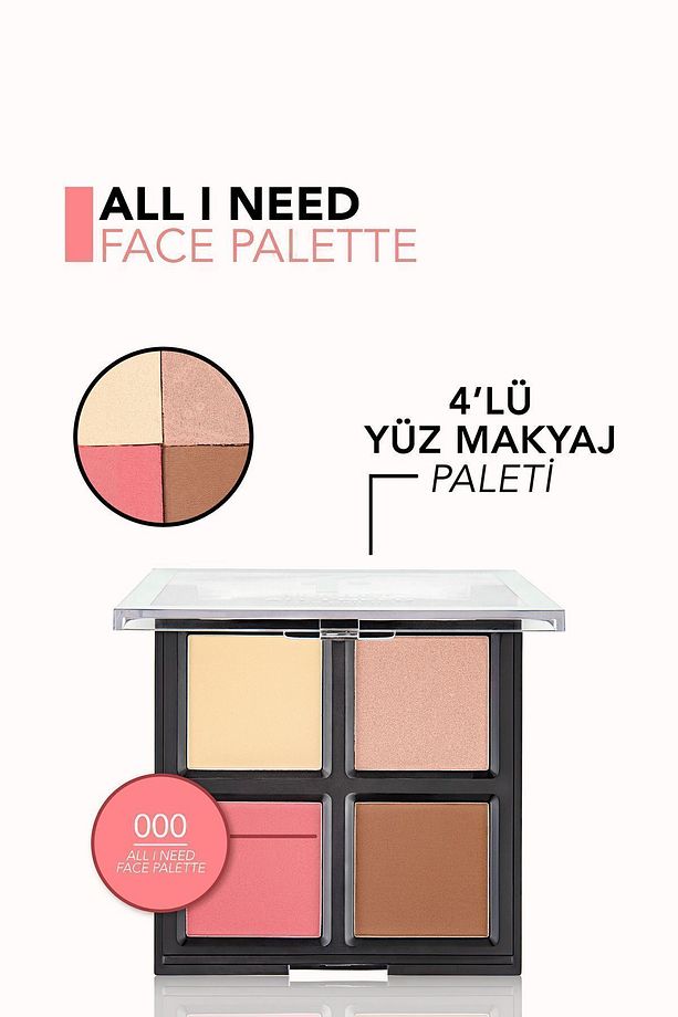 4'ü 1 Arada Yüz Makyaj Paleti - All I Need Face Palette - 000 - 8682536034371 - 5