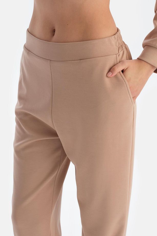 Sütlü Kahve Jogger Paça Modal Pantolon - 5