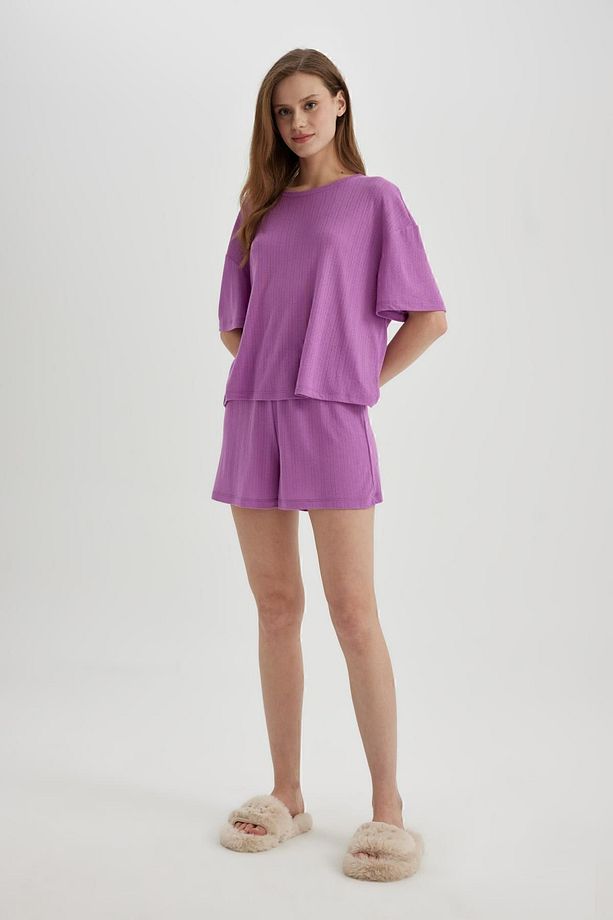 Fall In Love Pijama Takım Kısa Kollu Beli Lastikli Şort Alt B6183ax24sp - 2