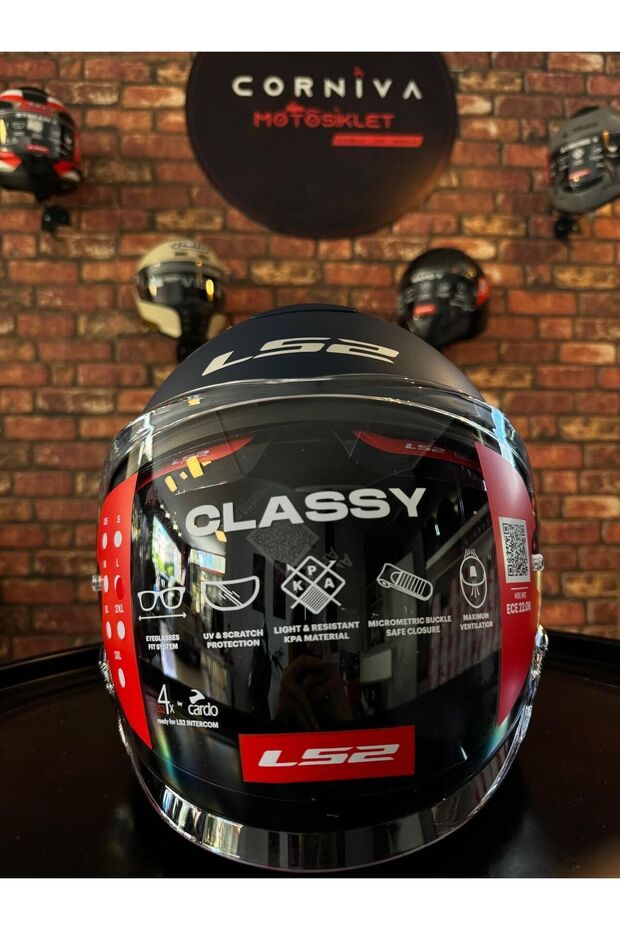 CLASSY MAT NAVY MAVİ KASK - 2