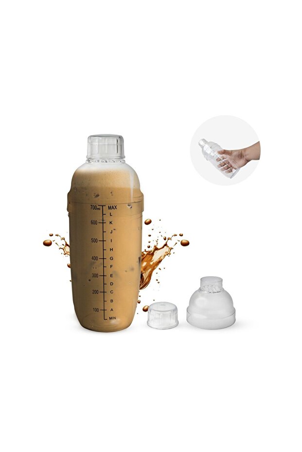 شاكر قهوة شفاف 700 مل - 1