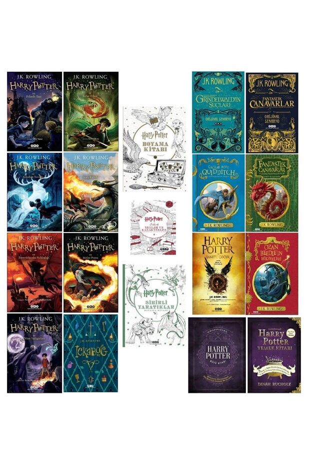 Harry Potter Serisi 19 Kitap Full Set - J. K. Rowling - 1