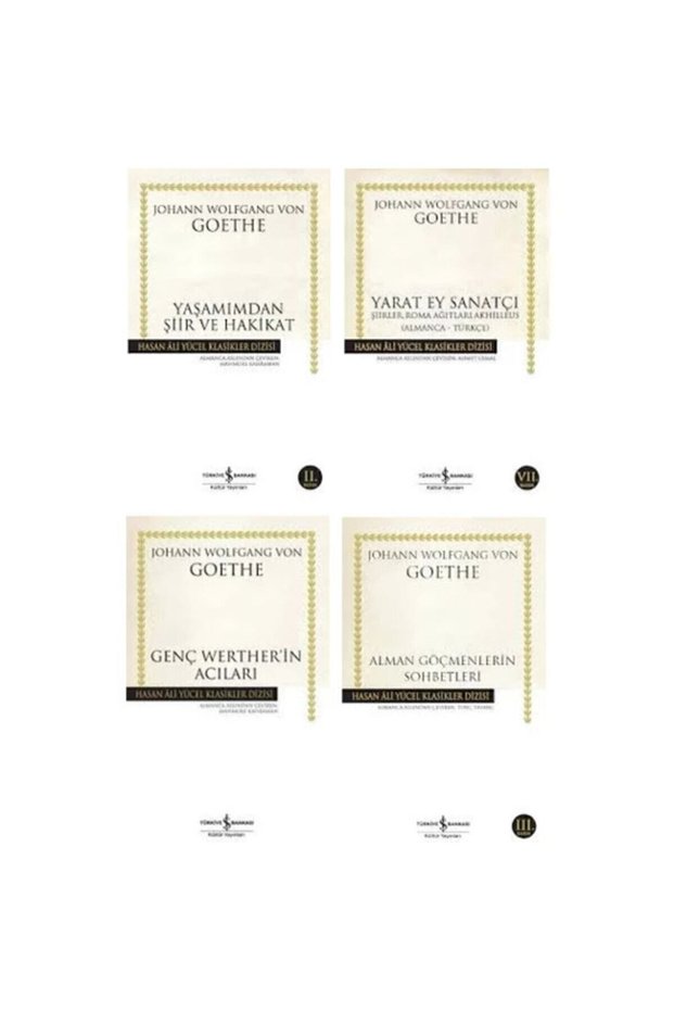 Johann Wolfgang Von Goethe 4-Book Set - Poems and Truths from My Life - Genç Werther'in Acıları