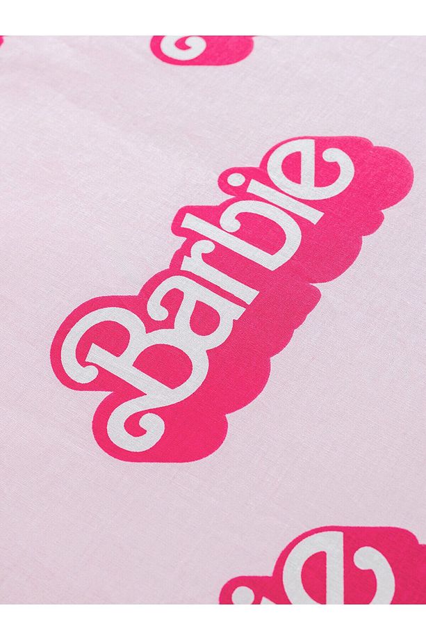 LCW HOME Pembe Baskılı Barbie Baskılı Tek Kişilik Nevresim Seti - 1