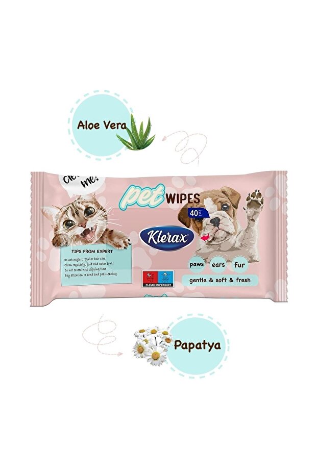 Be Active Pet Wipes Evcil Hayvanlar Için Temizlik Mendili 40 Yaprak - 2