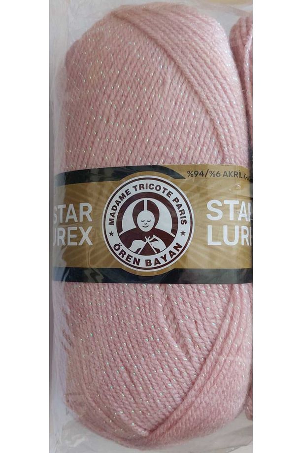 Star Lurex Metalik El Örgü Ipi 100g 001 Y Pembe - 2