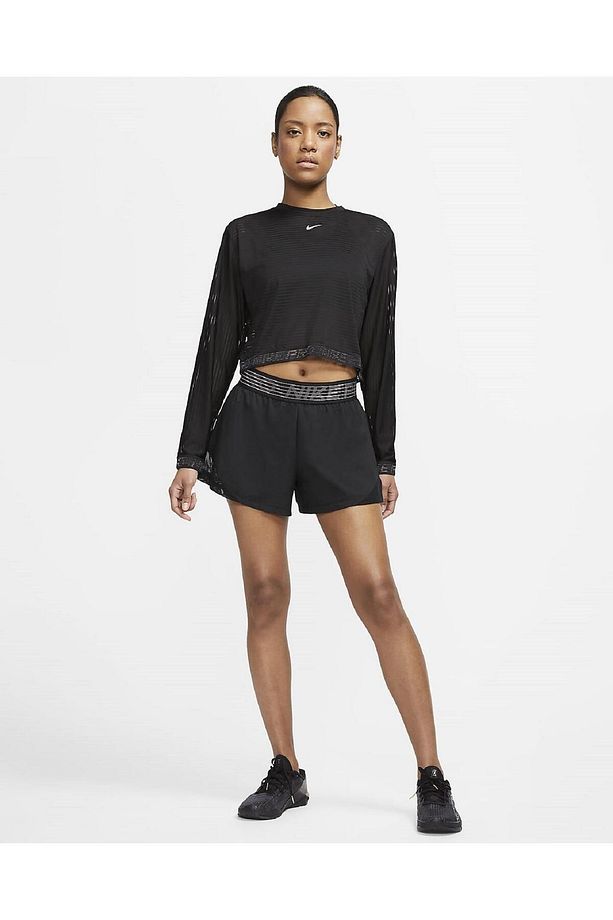 Siyah Pro Flex 2-in-1 Woven Short Siyah Taytı Şort - 3