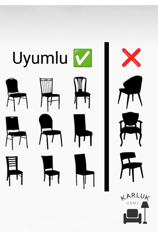 jakarlı çubuk desen sandalye örtüsü esnek kumaş lastikli sandalye kılıfı. (1 ADET) - 2