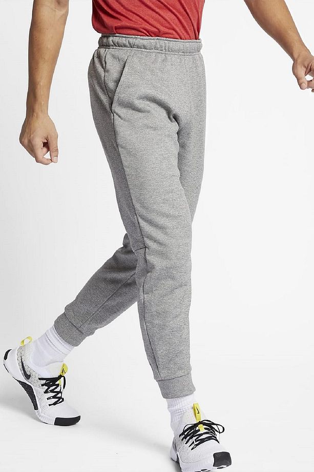 Dri Fit Fleece Tapared Running Konik Gri Eşofman Altı Db - 3