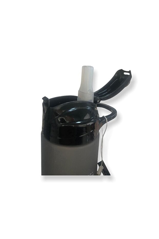 600 ml Unbeaten Tritan Pipetli Matara Siyah - 3