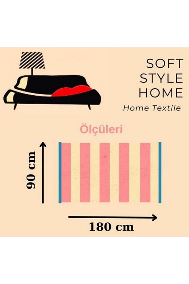 Peştemal Banyo Havlusu %100 Pamuk Çift Katlı Jakarlı Mercan Detaylı - 5