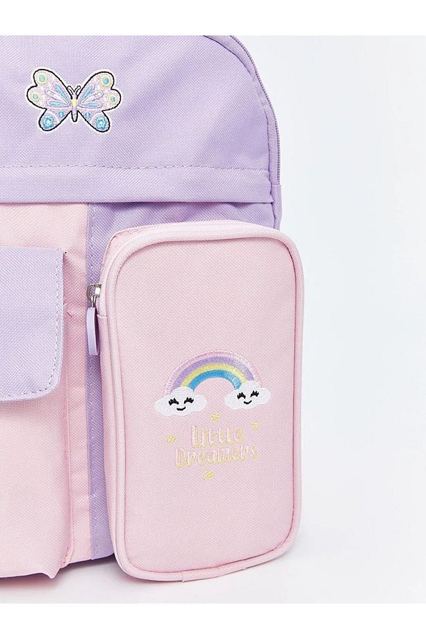 LCW ACCESSORIES Lila Çok Bölmeli Kız Çocuk Sırt Çantası - 3
